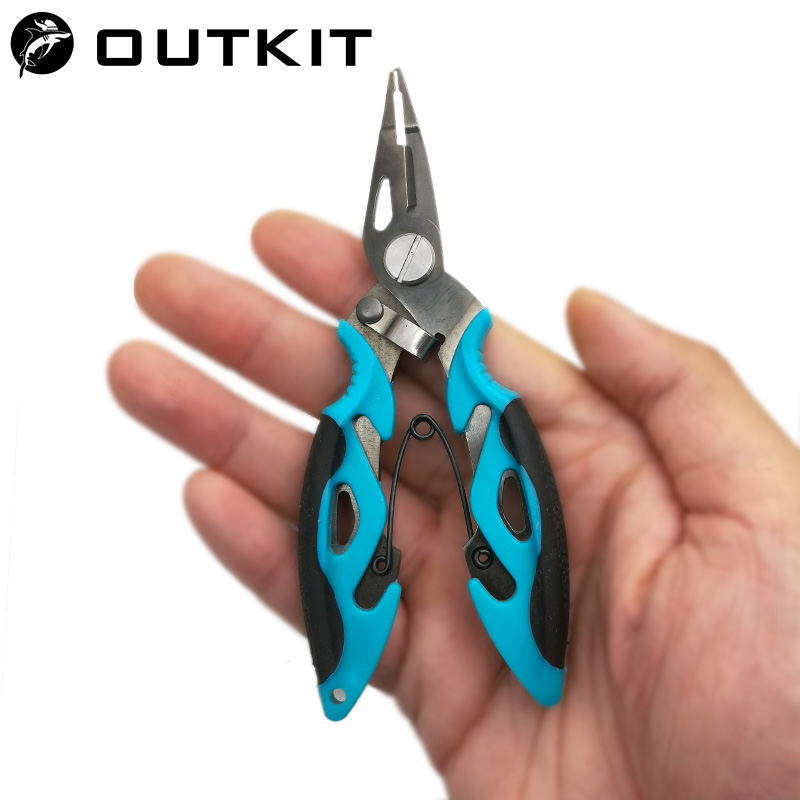 Fishing Line Cutter - OUTKIT Multifunktionale Angelzange, Schnurschneider, Hakenentferner, Edelstahl,